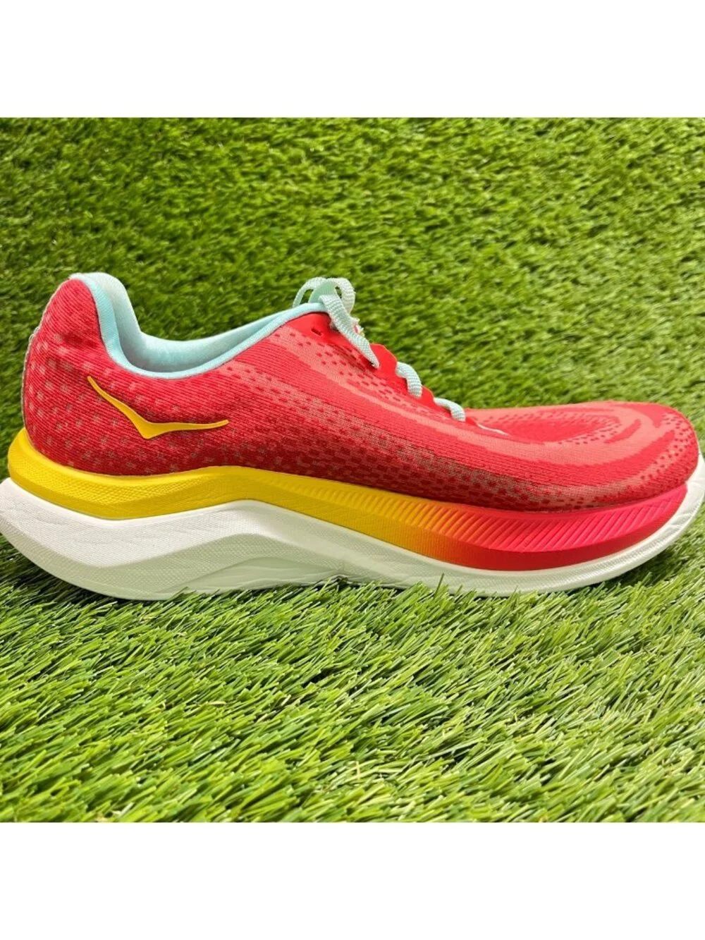 Hoka One One Mach X Cerise Cloudless Red Womens Size 8.5 Running Shoes Sneakers - Picture 5 of 12